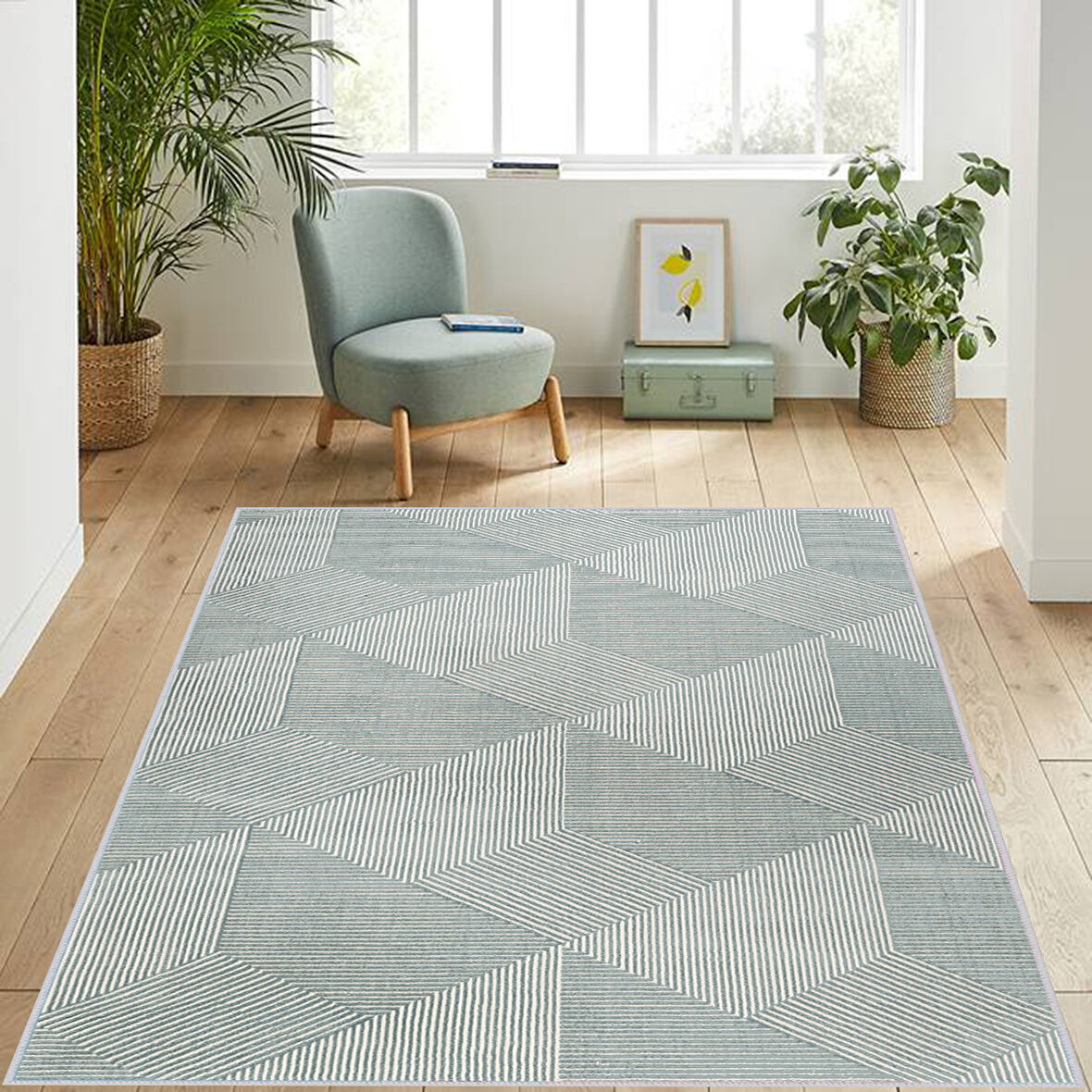 Dijital Baskı Yıkanabilir Kaymaz Taban Salon Halısı Ve Yolluk LNA1085