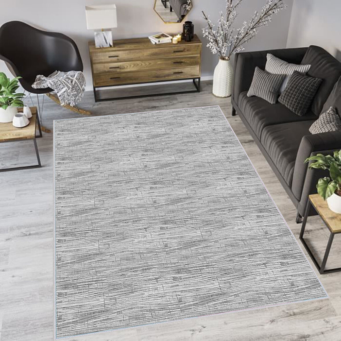 Dijital Baskı Yıkanabilir Kaymaz Taban Salon Halısı Ve Yolluk LNA1114