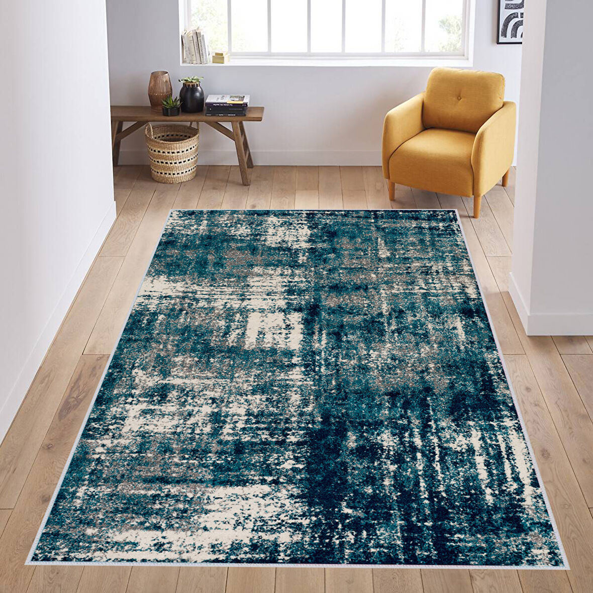 Dijital Baskı Yıkanabilir Kaymaz Taban Salon Halısı Ve Yolluk LNA1160