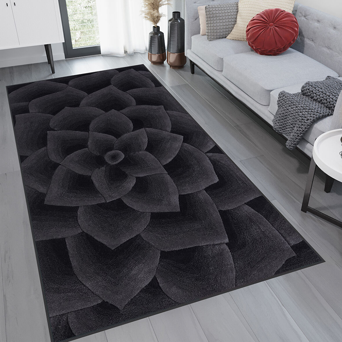 Dijital Baskı Yıkanabilir Kaymaz Taban Salon Halısı Ve Yolluk LNA1180