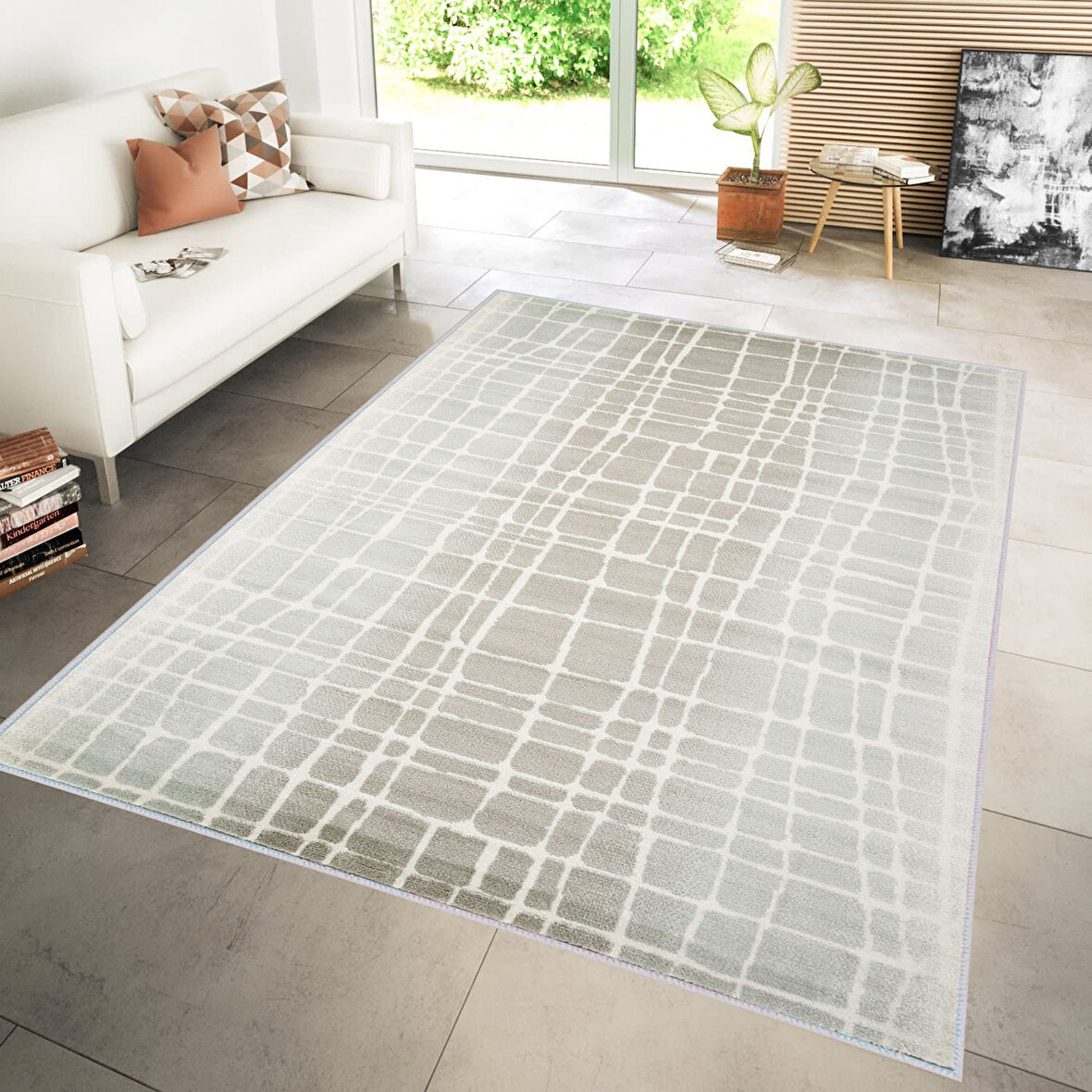 Dijital Baskı Yıkanabilir Kaymaz Taban Salon Halısı Ve Yolluk LNA1184