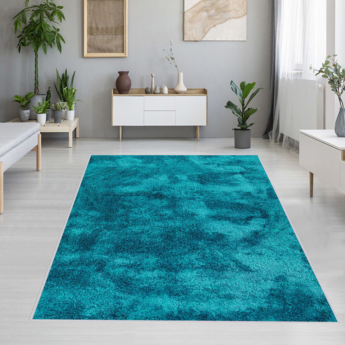 Dijital Baskı Yıkanabilir Kaymaz Taban Salon Halısı Ve Yolluk LNA1190