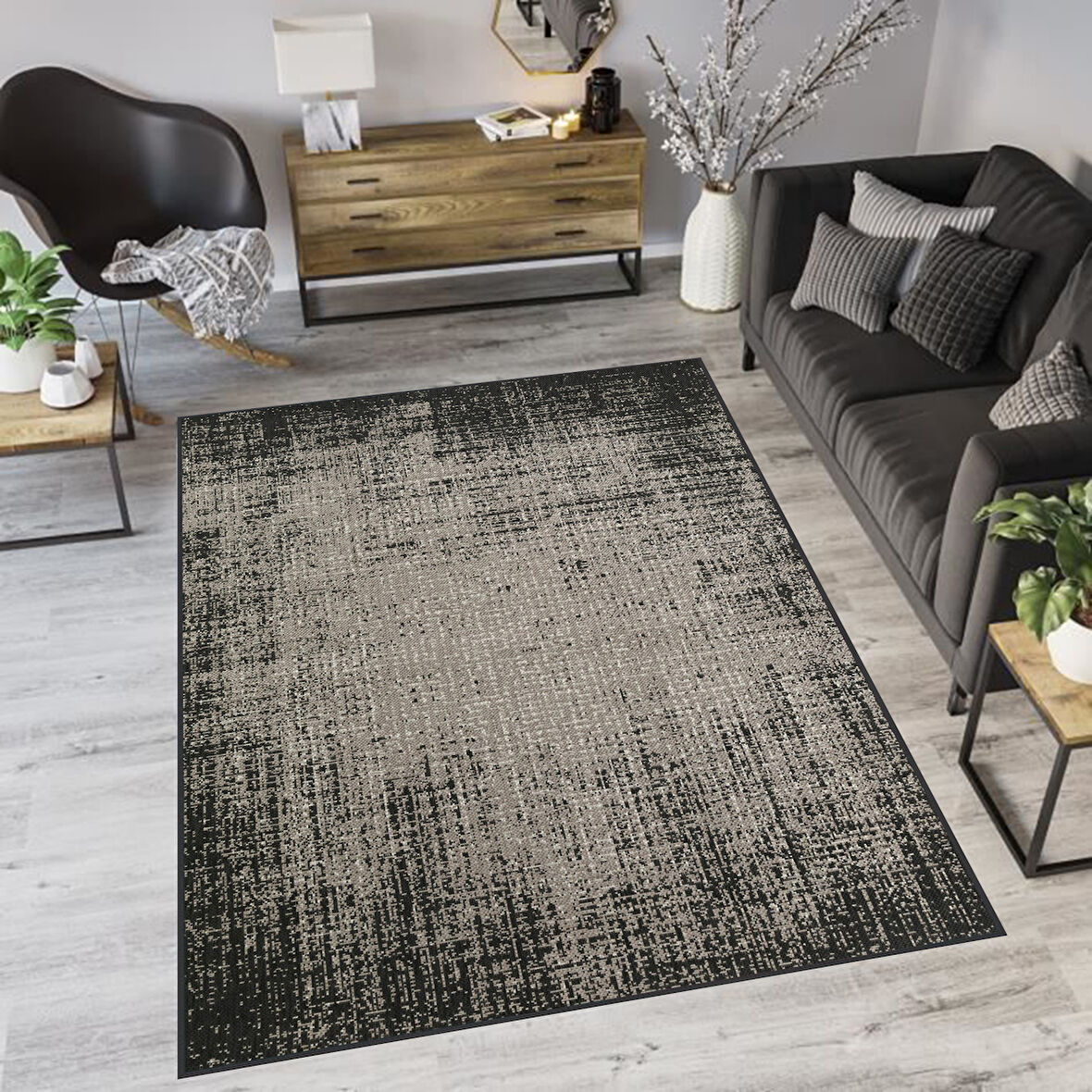 Dijital Baskı Yıkanabilir Kaymaz Taban Salon Halısı Ve Yolluk LNA1211