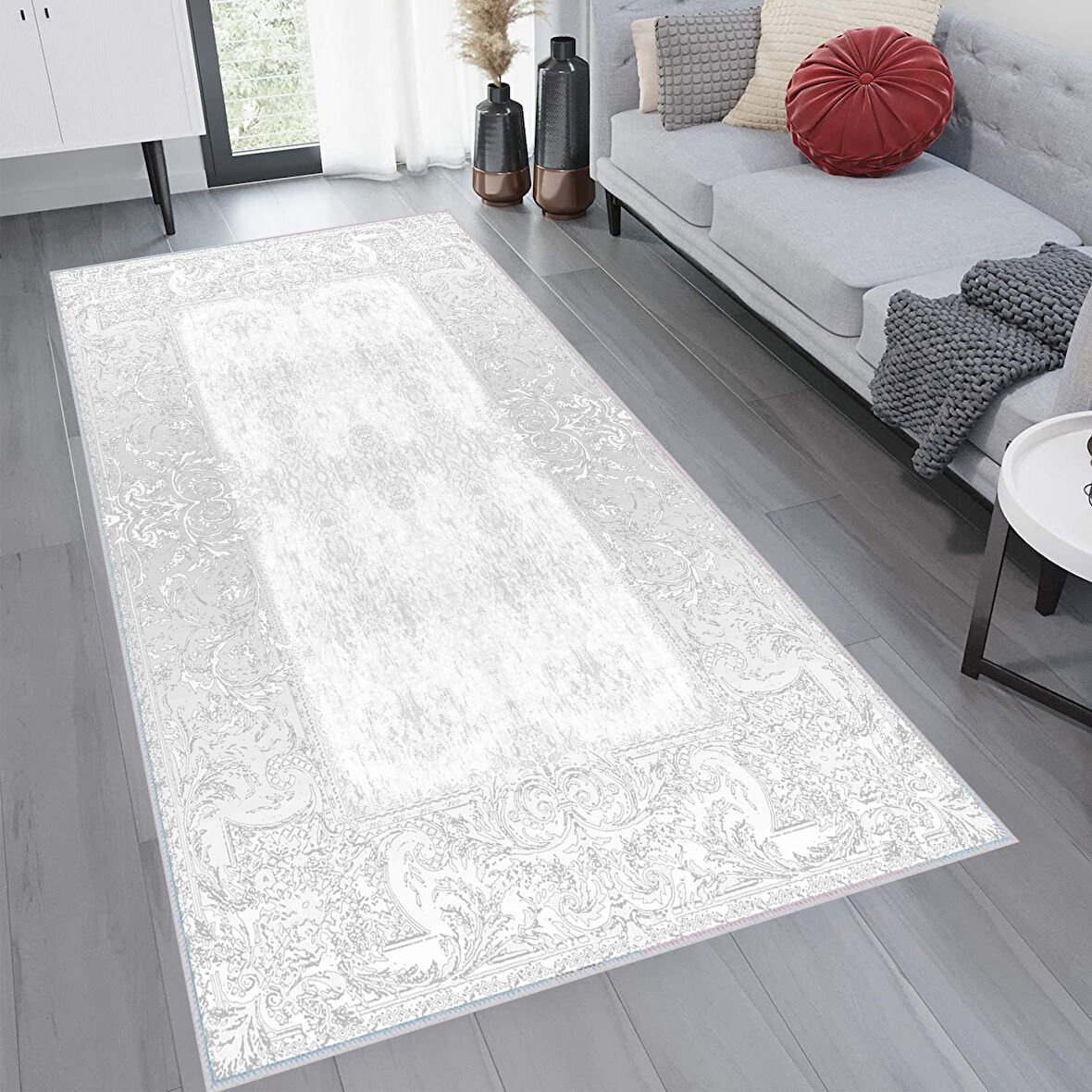 Dijital Baskı Yıkanabilir Kaymaz Taban Salon Halısı Ve Yolluk LNA1239