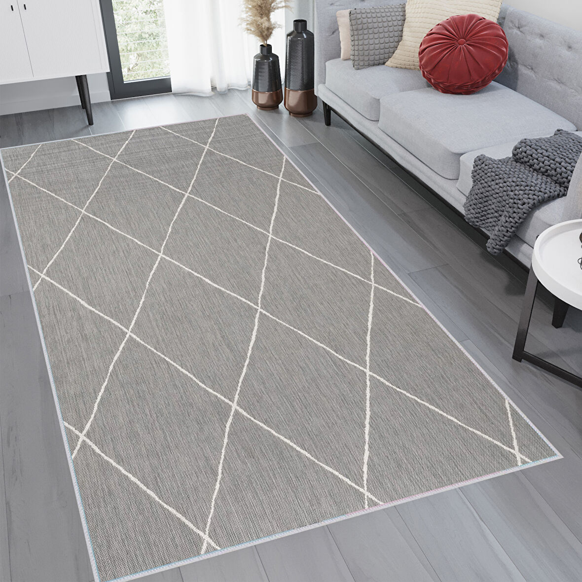 Dijital Baskı Yıkanabilir Kaymaz Taban Salon Halısı Ve Yolluk LNA1269