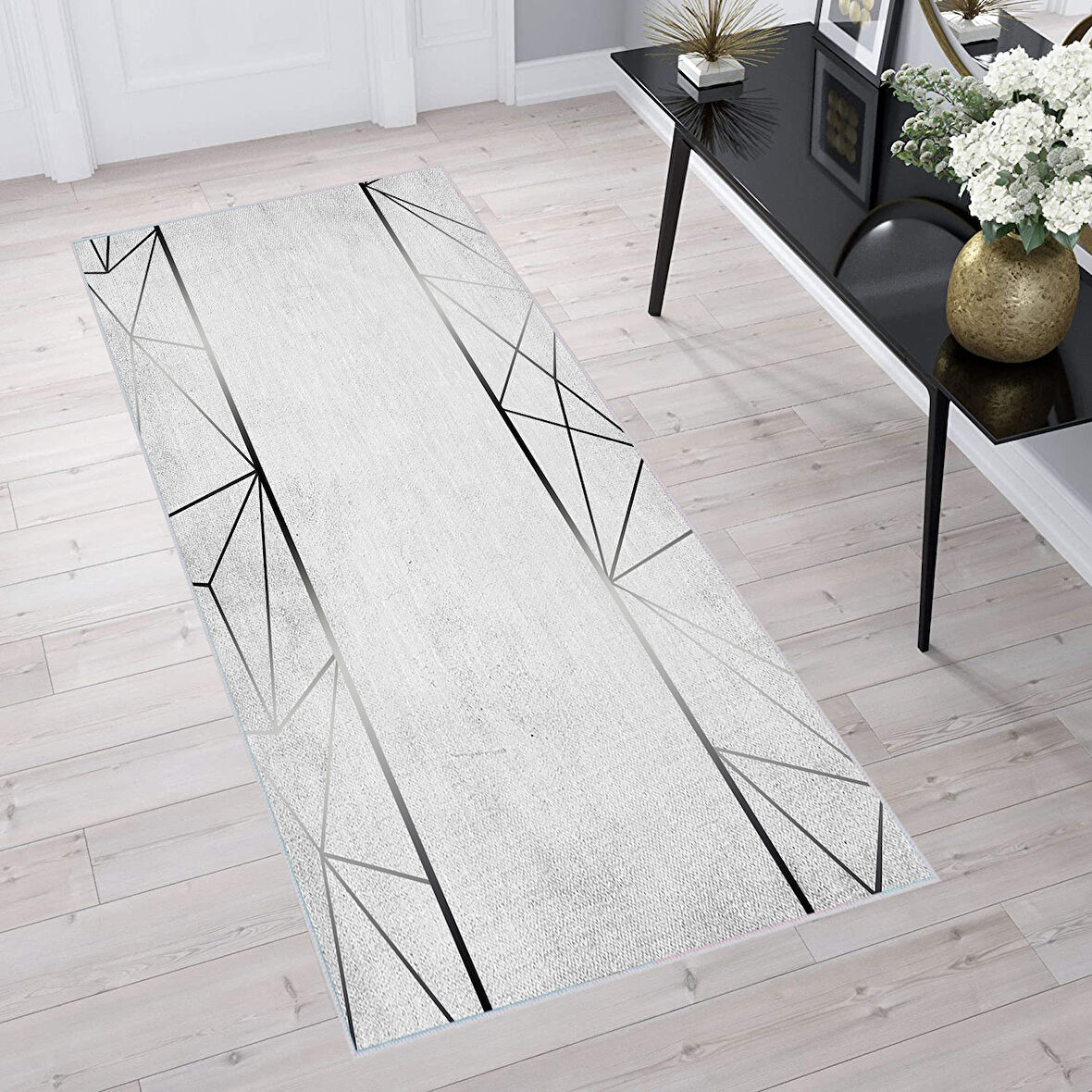 Dijital Baskı Yıkanabilir Kaymaz Taban Salon Halısı Ve Yolluk LNA1288