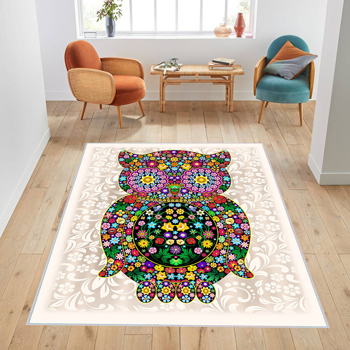 Dijital Baskı Yıkanabilir Kaymaz Taban Salon Halısı Ve Yolluk LNA1302