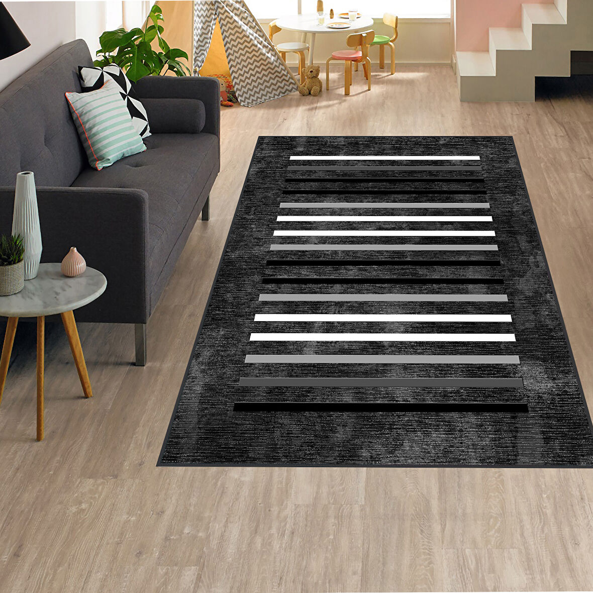 Dijital Baskı Yıkanabilir Kaymaz Taban Salon Halısı Ve Yolluk LNA1306