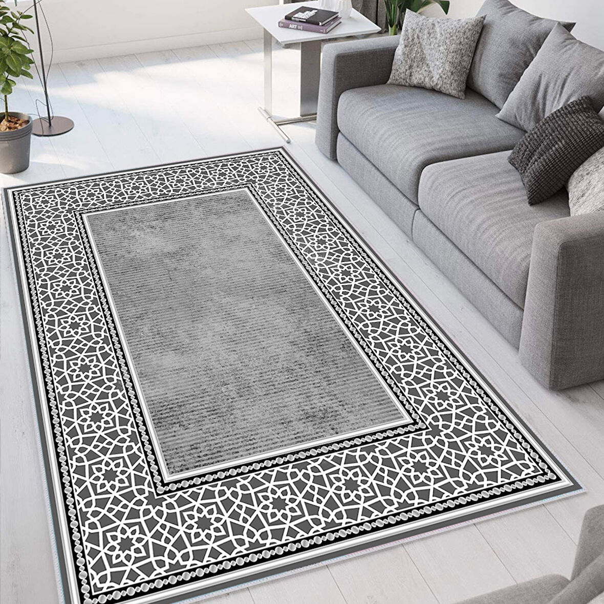 Eliana Home Dijital Baskı Yıkanabilir Kaymaz Taban Salon Halısı Ve Yolluk LNA1309