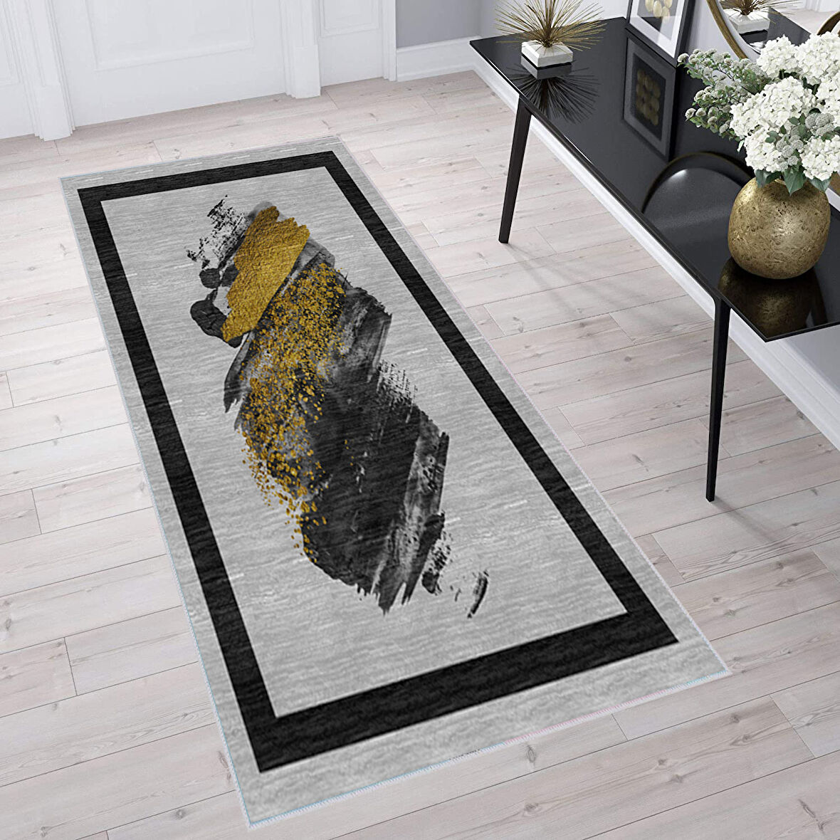 Dijital Baskı Yıkanabilir Kaymaz Taban Salon Halısı Ve Yolluk LNA1325-HS-244