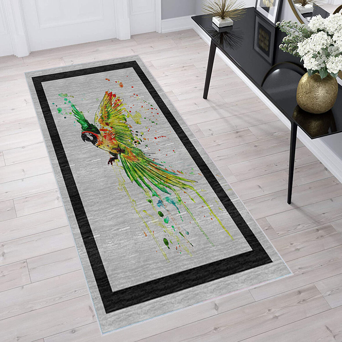 Dijital Baskı Yıkanabilir Kaymaz Taban Salon Halısı Ve Yolluk LNA1326-HS-253