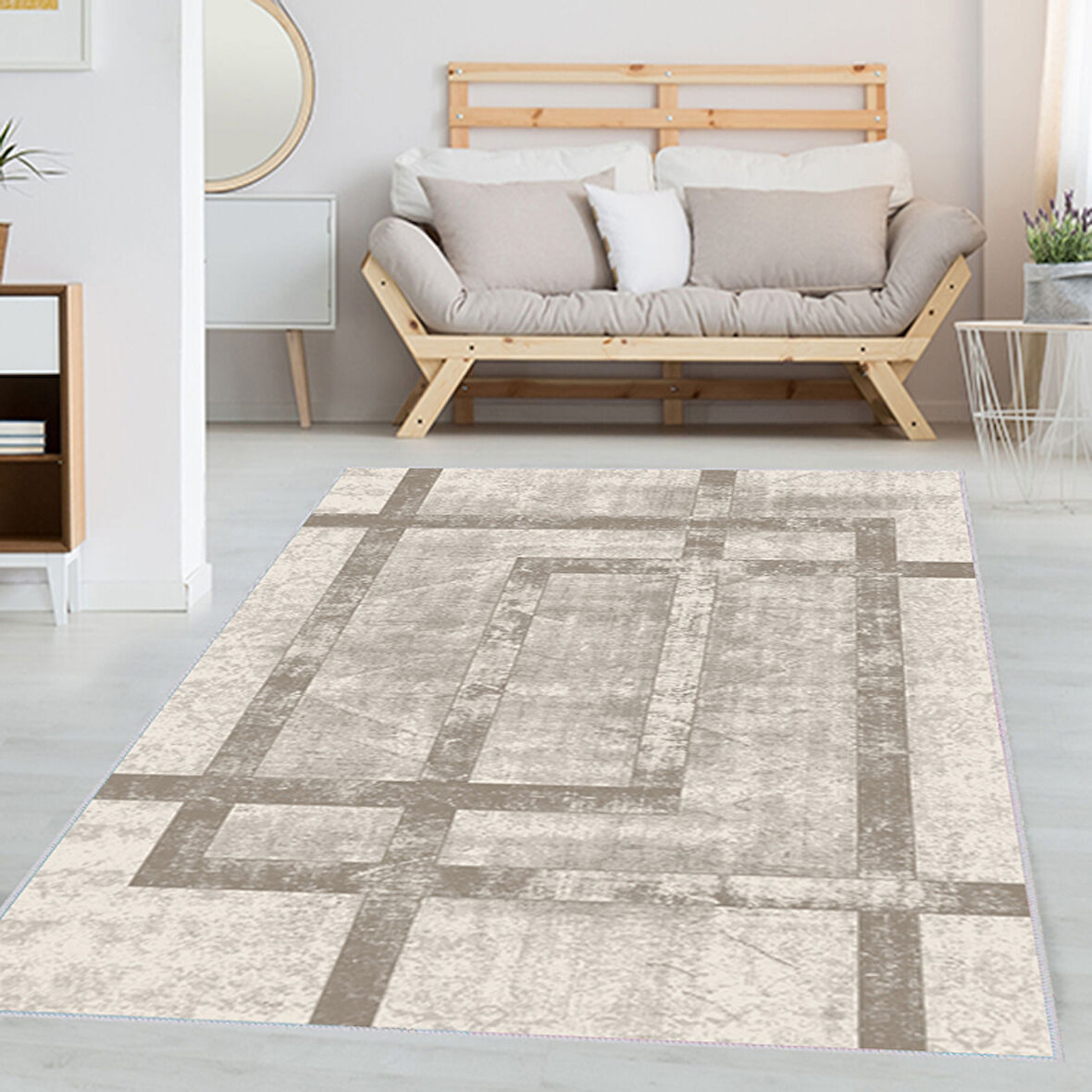 Eliana Home Dijital Baskı Yıkanabilir Kaymaz Taban Salon Halısı Ve Yolluk LNA1337-HT094