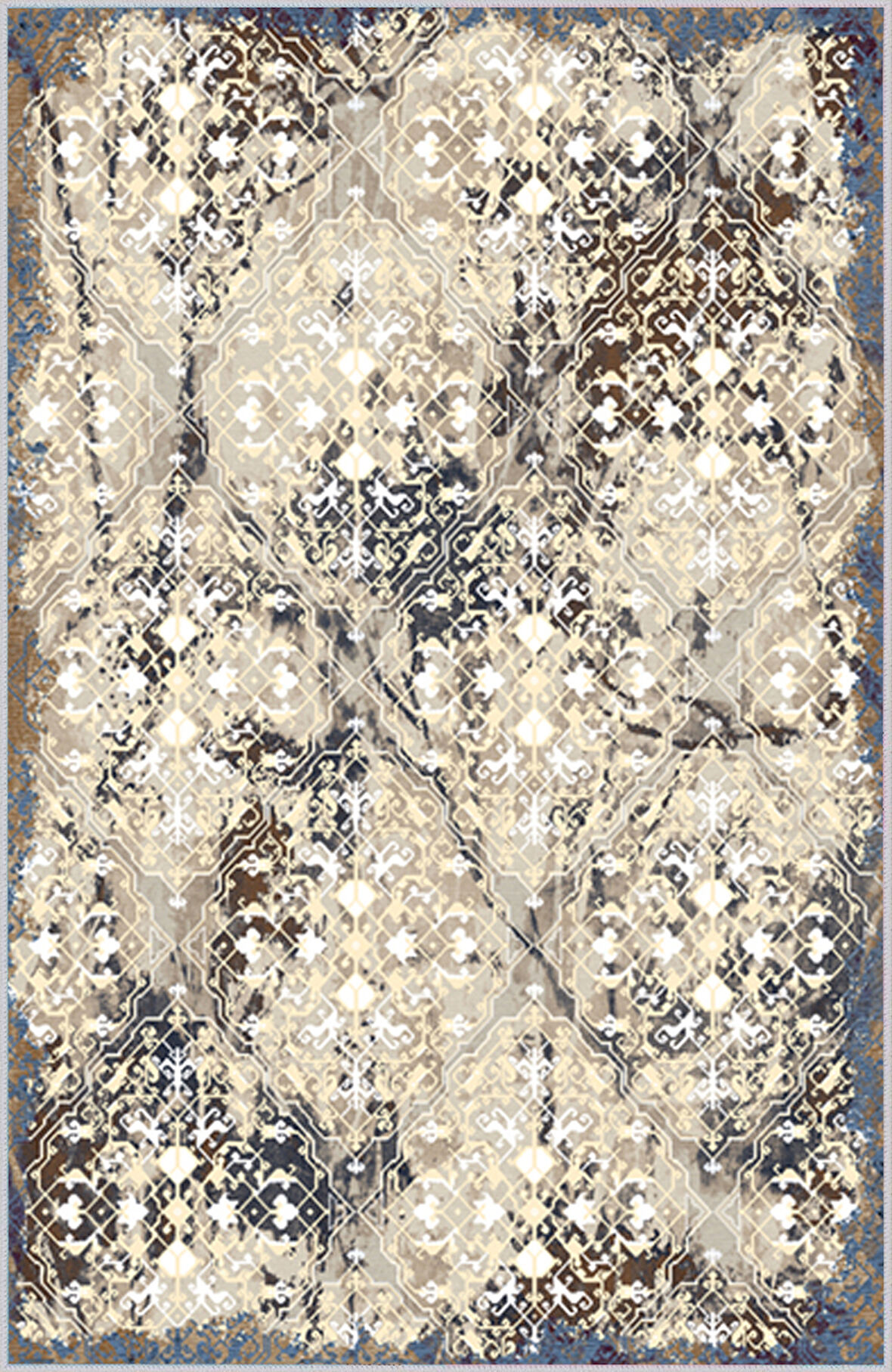 Dijital Baskı Yıkanabilir Kaymaz Taban Salon Halısı Ve Yolluk LNA1353-HT378