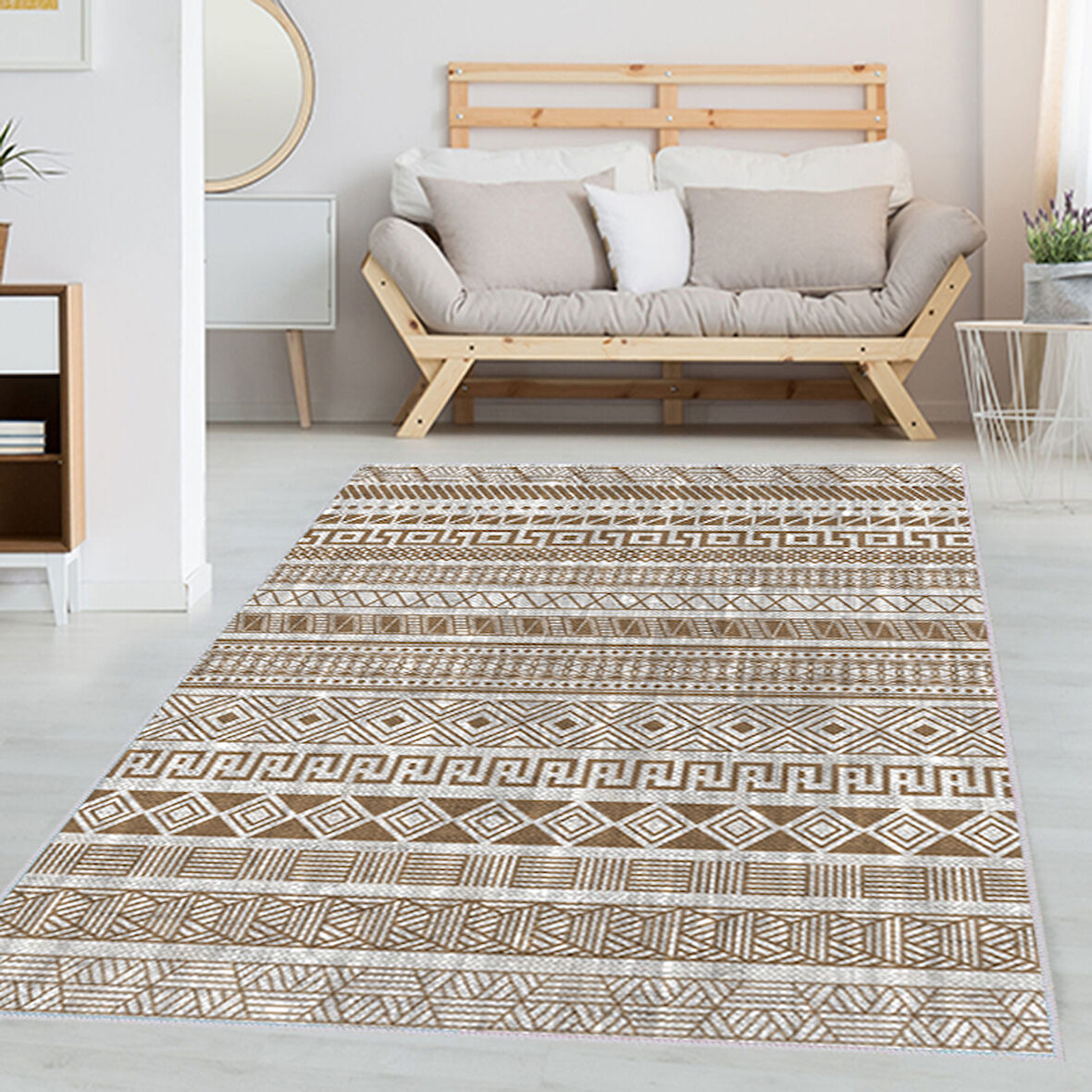 Dijital Baskı Yıkanabilir Kaymaz Taban Salon Halısı Ve Yolluk LNA1364-HT930