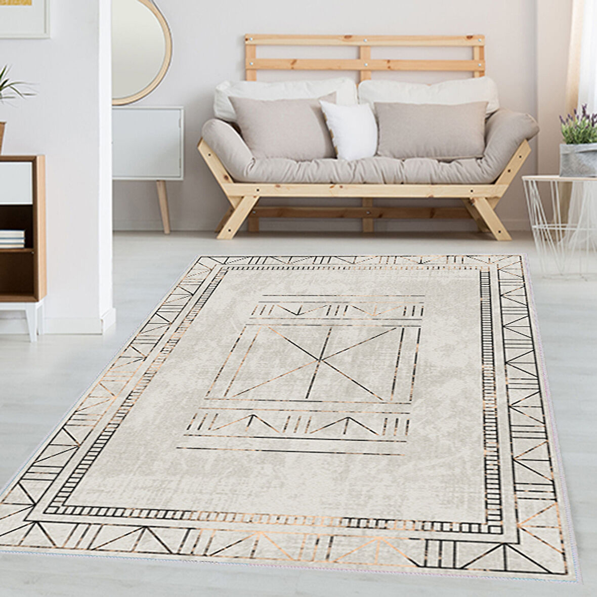 Dijital Baskı Yıkanabilir Kaymaz Taban Salon Halısı Ve Yolluk LNA1367-HT399
