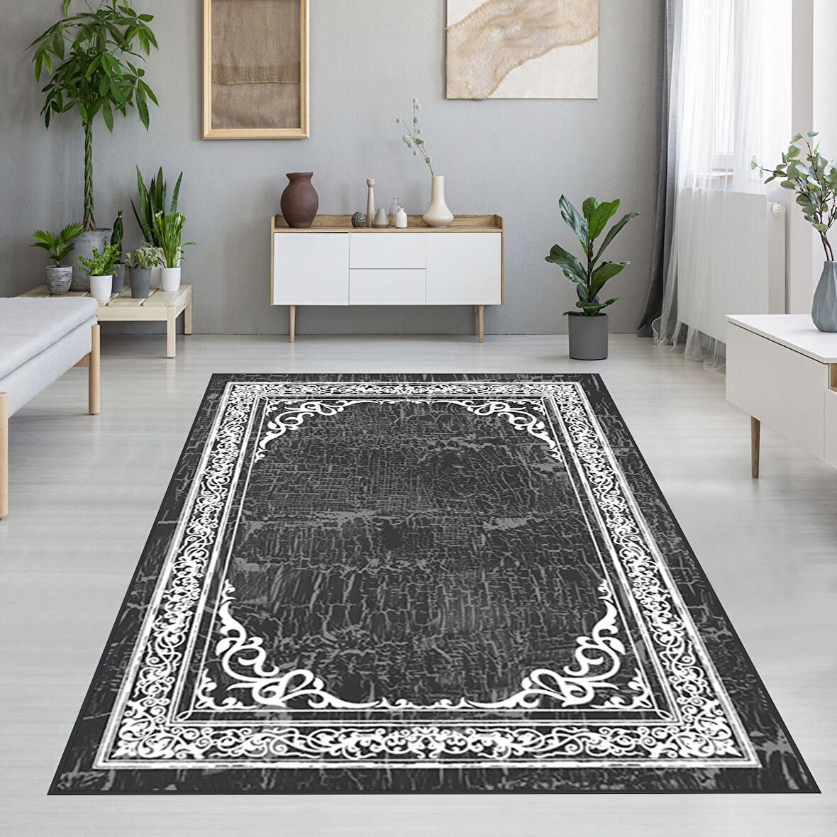 Dijital Baskı Yıkanabilir Kaymaz Taban Salon Halısı Ve Yolluk LNA1370-HY-939