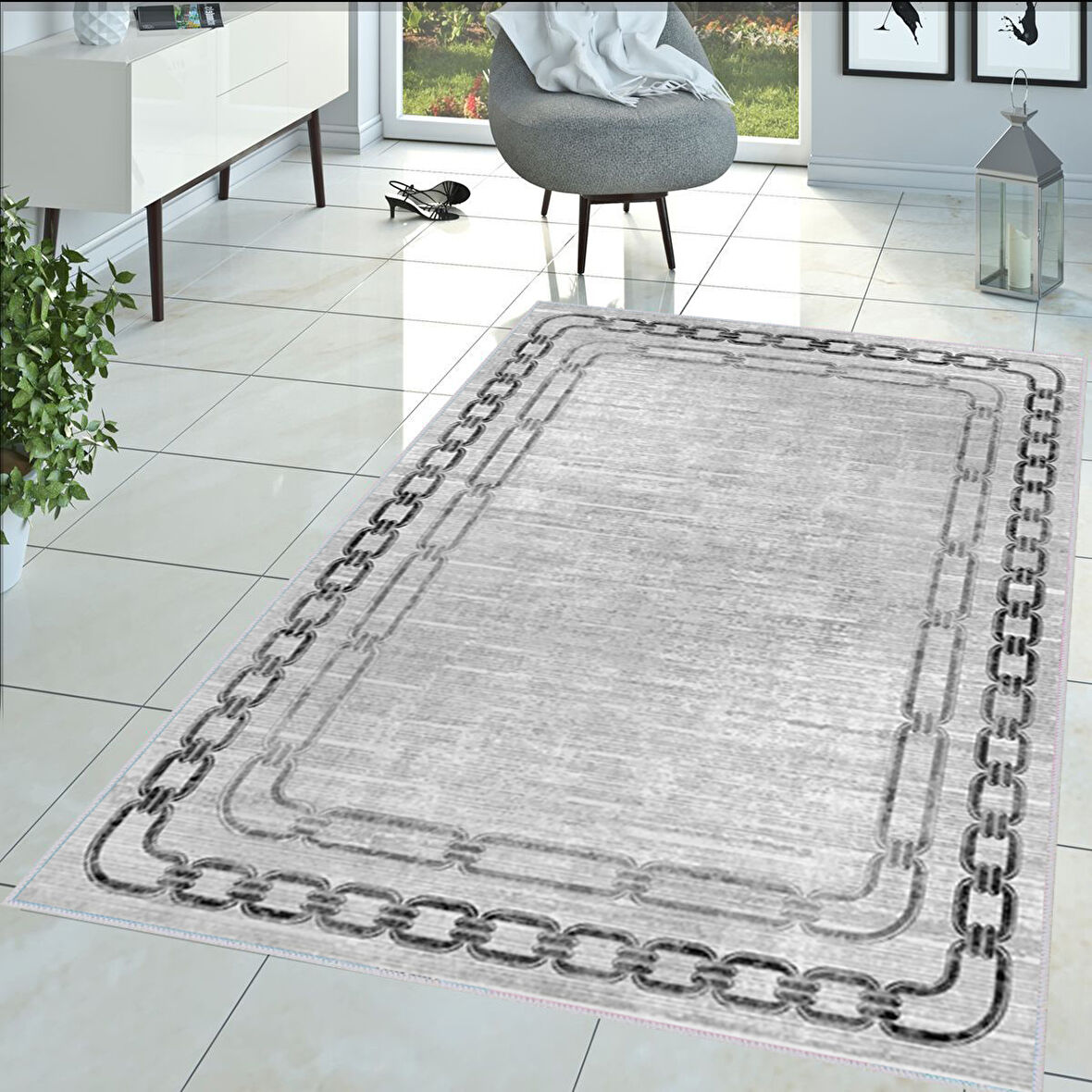Dijital Baskı Yıkanabilir Kaymaz Taban Salon Halısı Ve Yolluk LNA1376-HT900