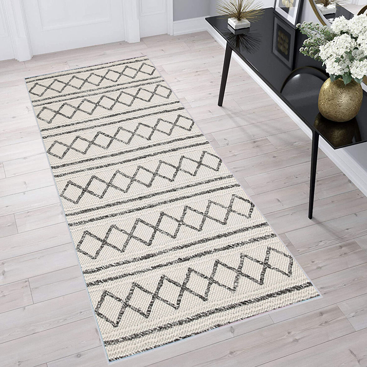 Dijital Baskı Yıkanabilir Kaymaz Taban Salon Halısı Ve Yolluk LNA1397-HY-1040