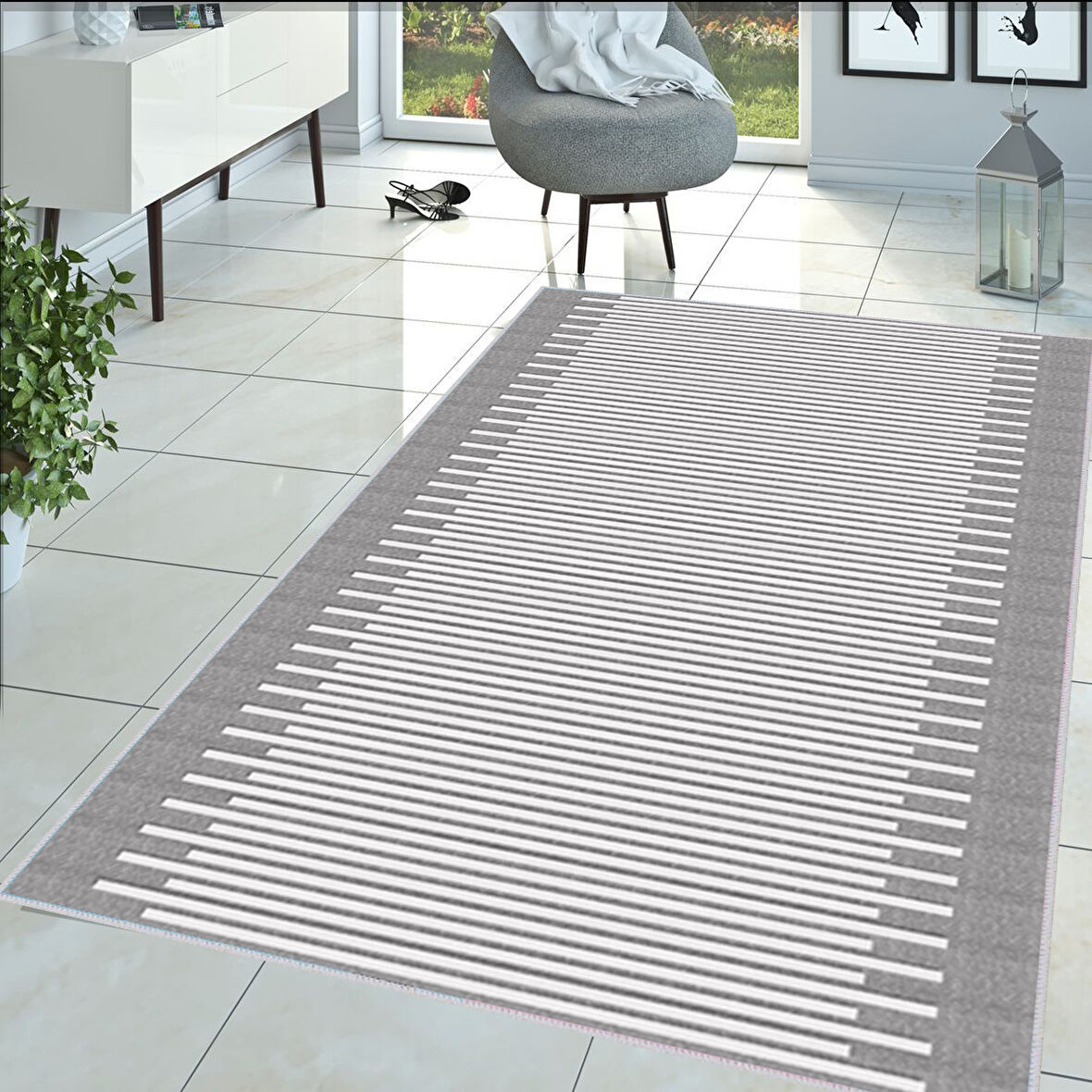 Dijital Baskı Yıkanabilir Kaymaz Taban Salon Halısı Ve Yolluk LNA1400-SD317