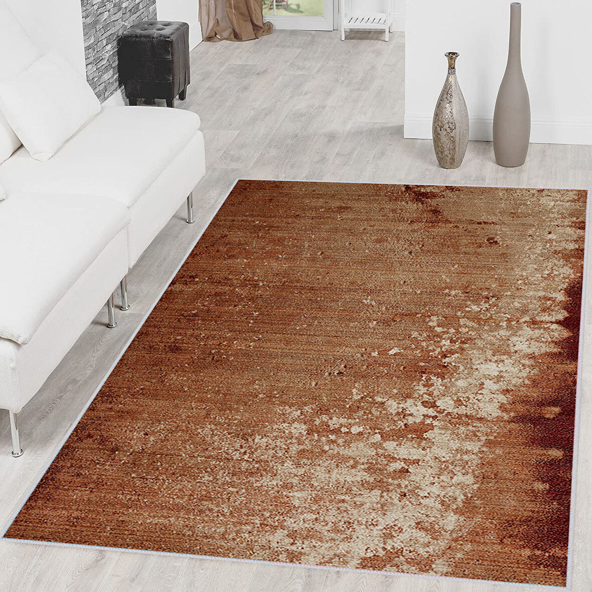 Dijital Baskı Yıkanabilir Kaymaz Taban Salon Halısı Ve Yolluk LNA1455