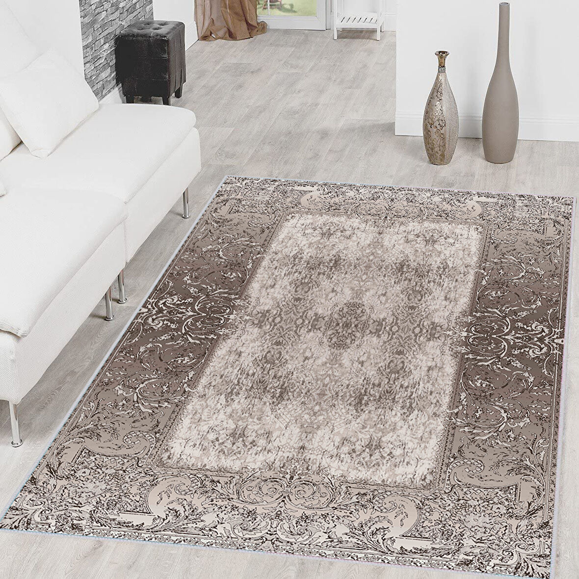 Dijital Baskı Yıkanabilir Kaymaz Taban Salon Halısı Ve Yolluk LNA1486