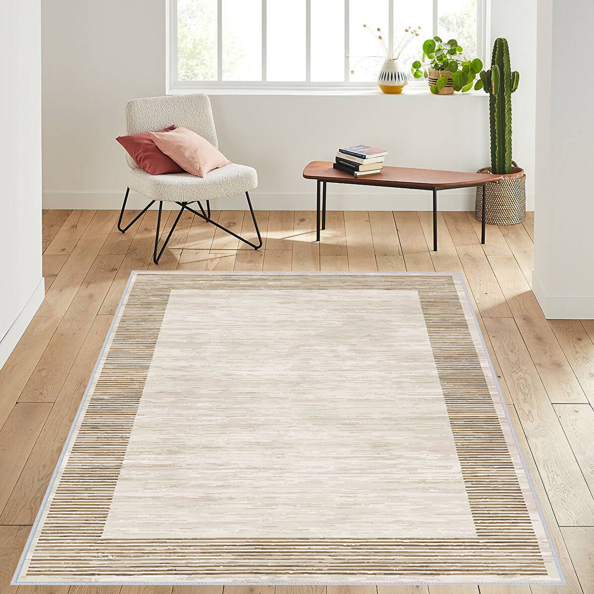 Eliana Home Dijital Baskı Yıkanabilir Kaymaz Taban Salon Halısı Ve Yolluk  LNA1499