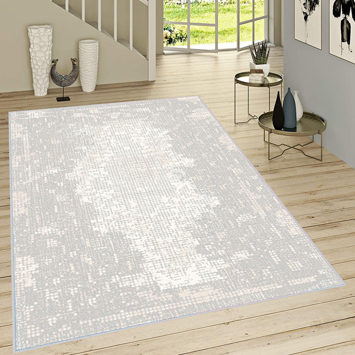 Dijital Baskı Yıkanabilir Kaymaz Taban Salon Halısı Ve Yolluk LNA1507-HT096