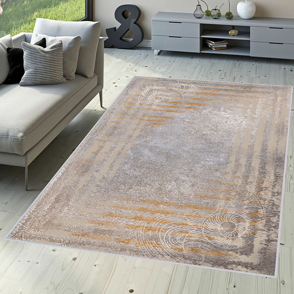 Dijital Baskı Yıkanabilir Kaymaz Taban Salon Halısı Ve Yolluk LNA1511-SD234