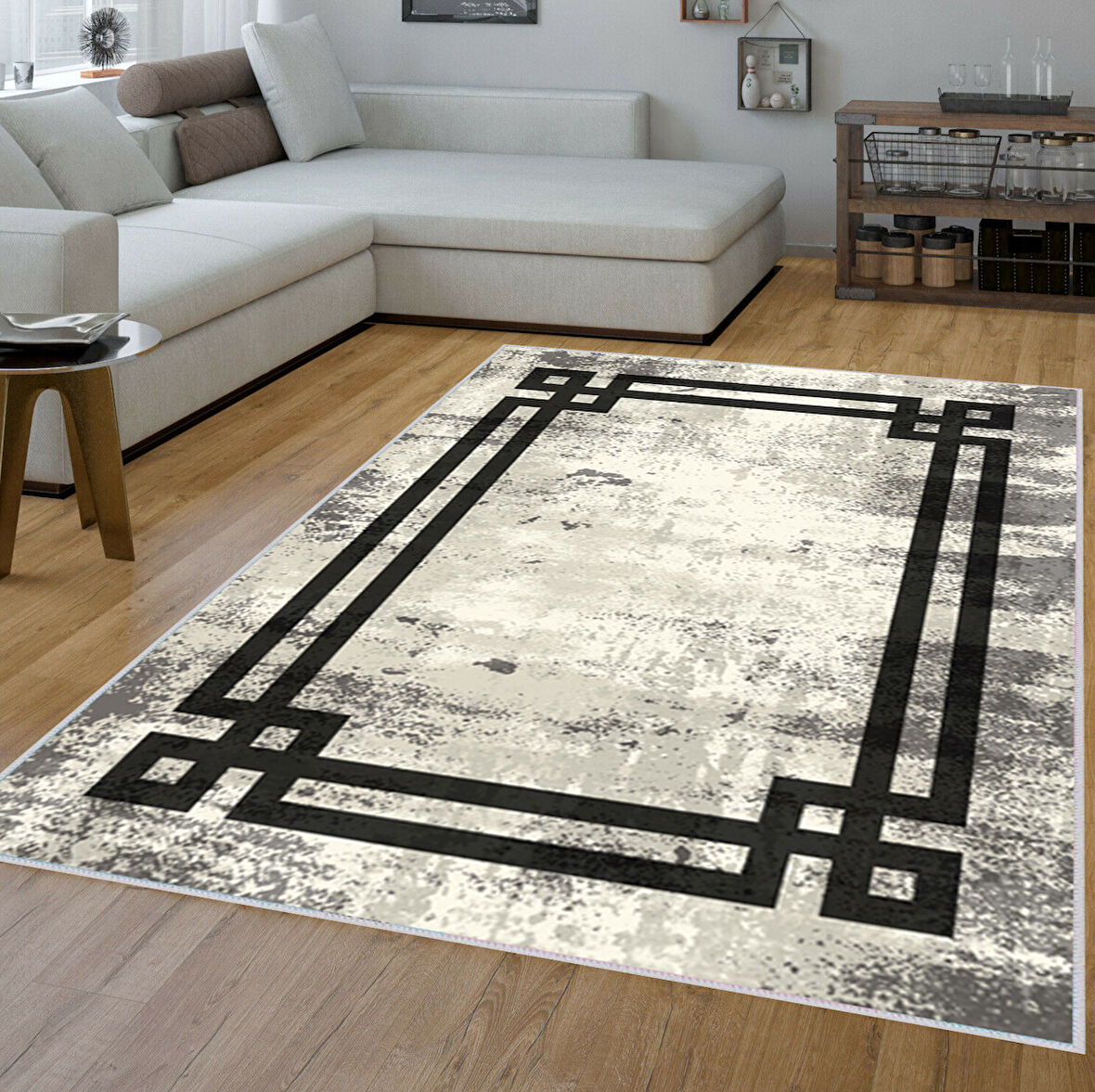 Dijital Baskı Yıkanabilir Kaymaz Taban Salon Halısı Ve Yolluk LNA1554-HT1271