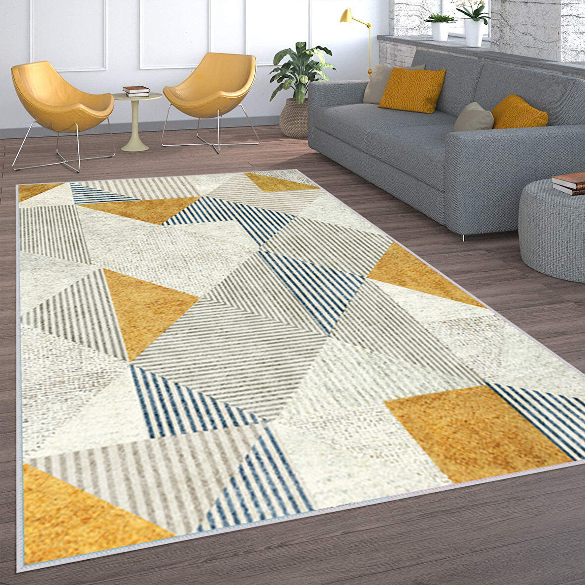 Dijital Baskı Yıkanabilir Kaymaz Taban Salon Halısı Ve Yolluk LNA1562-SD340