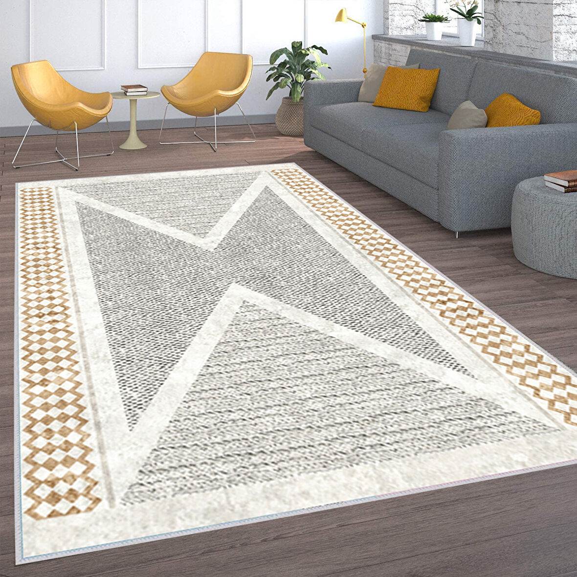 Dijital Baskı Yıkanabilir Kaymaz Taban Salon Halısı Ve Yolluk LNA1569-HT170