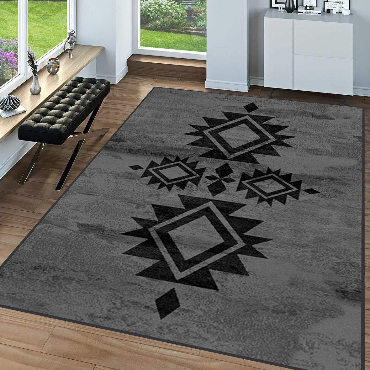 Dijital Baskı Yıkanabilir Kaymaz Taban Salon Halısı Ve Yolluk LNA1590-SD370