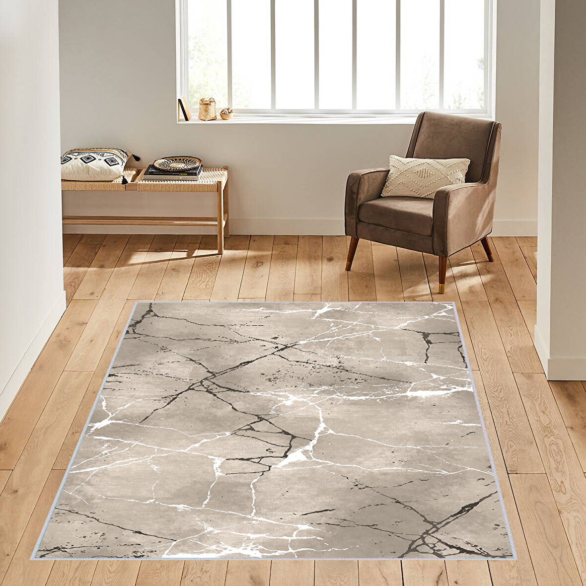 Dijital Baskı Yıkanabilir Kaymaz Taban Salon Halısı Ve Yolluk LNA1595