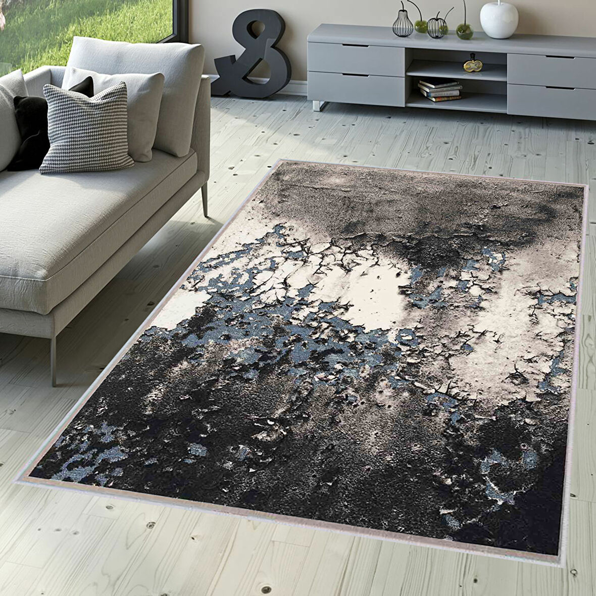 Dijital Baskı Yıkanabilir Kaymaz Taban Salon Halısı Ve Yolluk LNA1627