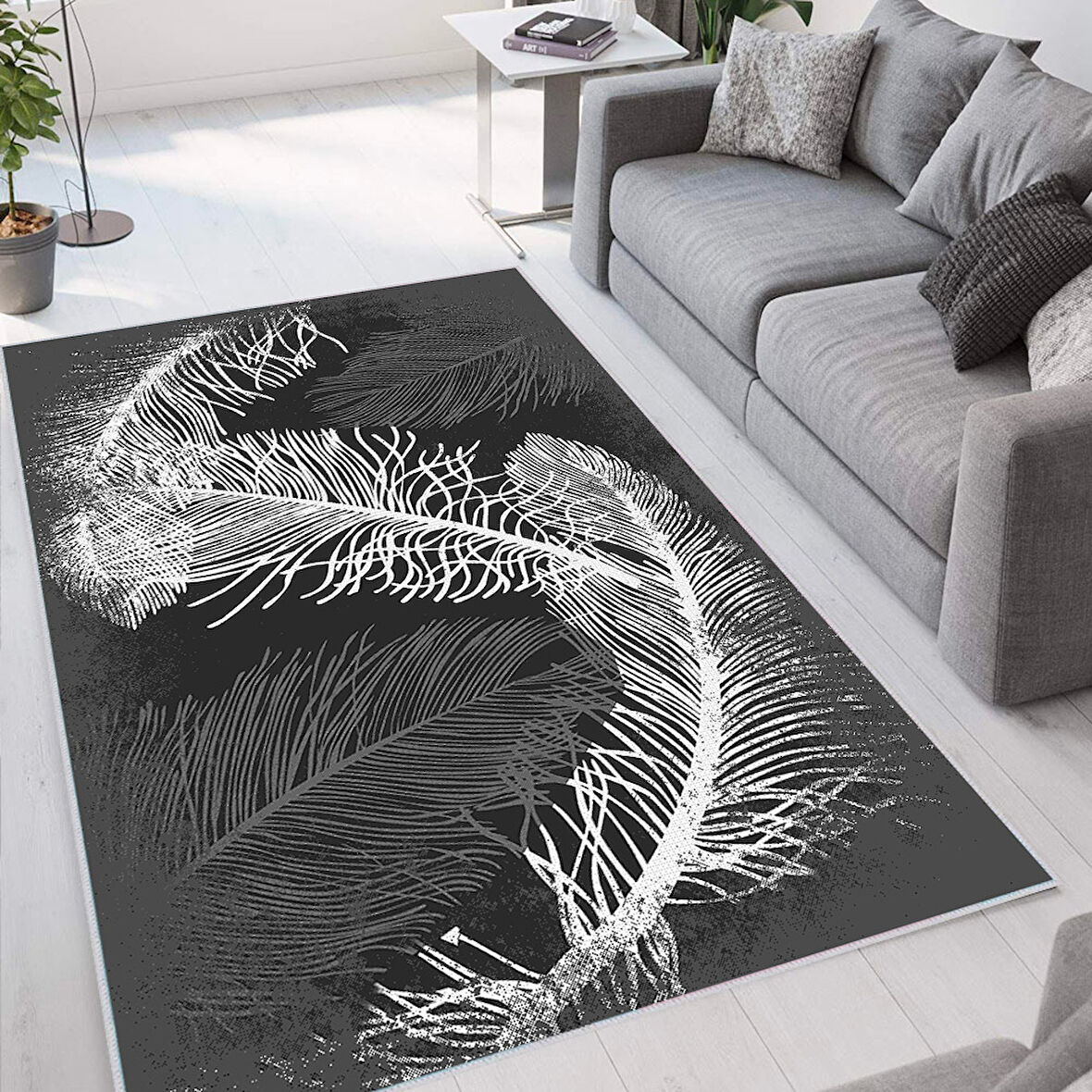 Dijital Baskı Yıkanabilir Kaymaz Taban Salon Halısı Ve Yolluk LNA1654