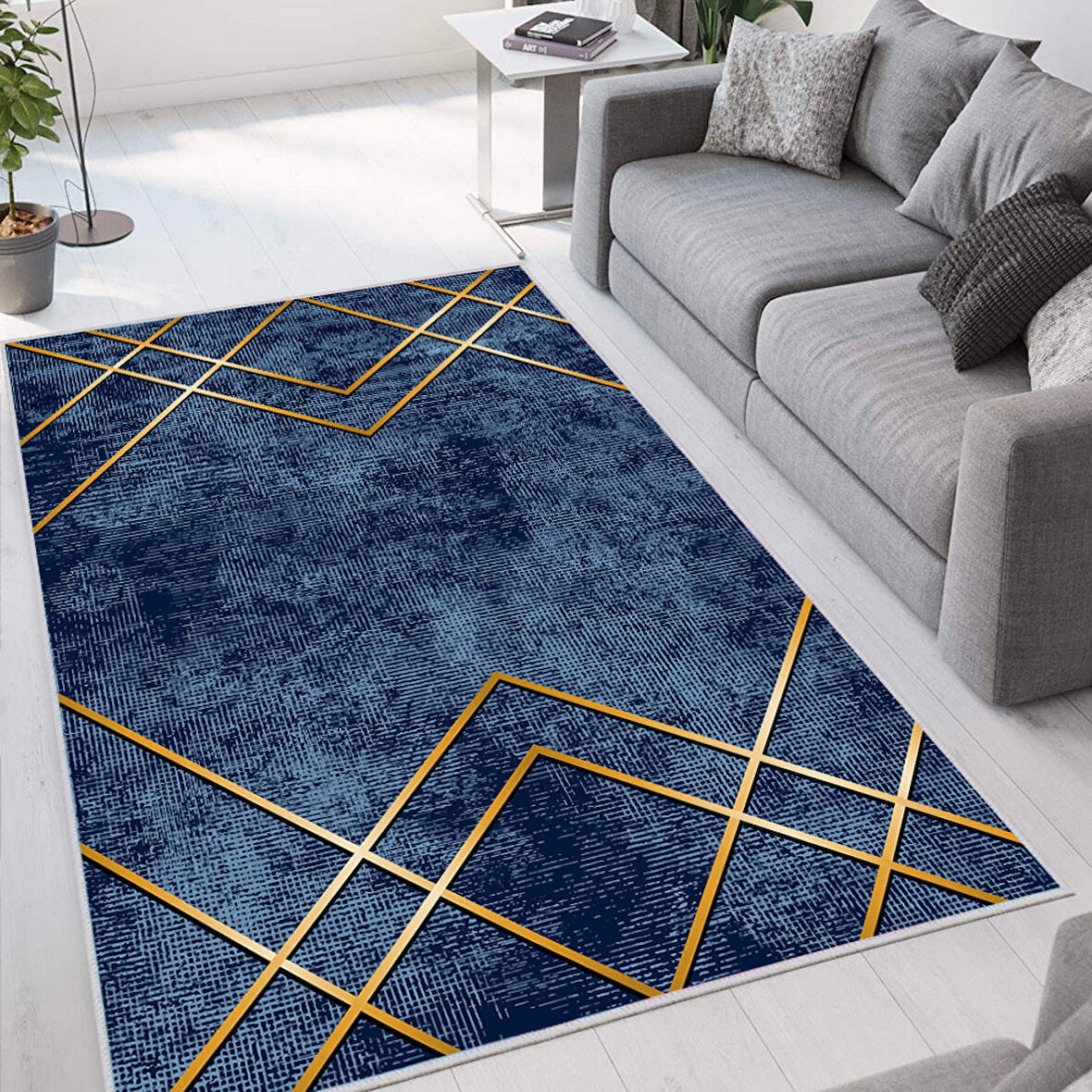 Dijital Baskı Yıkanabilir Kaymaz Taban Salon Halısı Ve Yolluk LNA1665