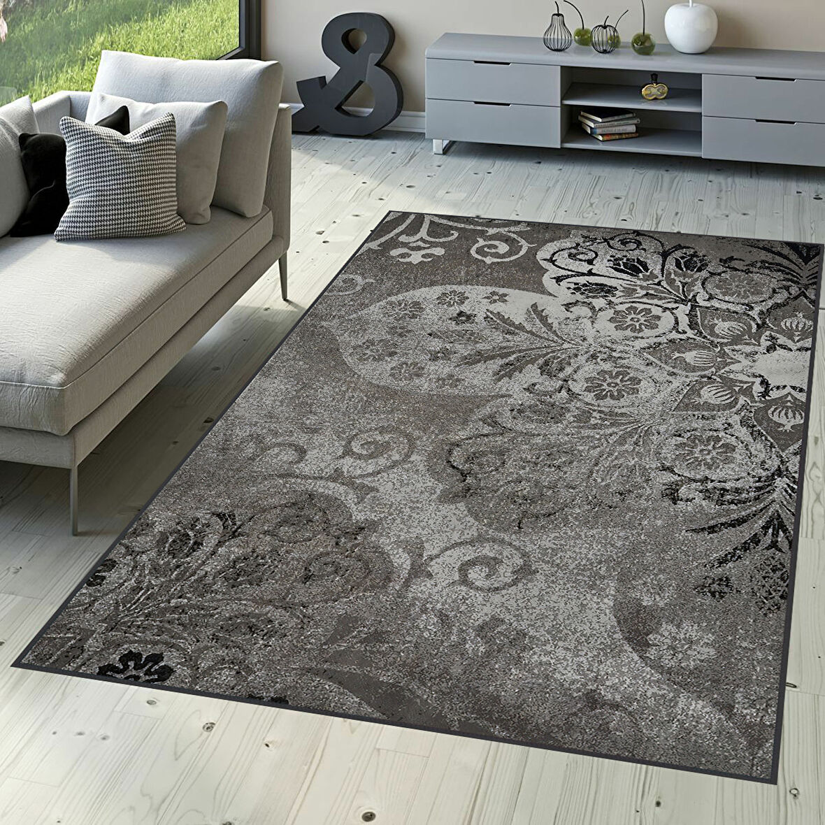 Dijital Baskı Yıkanabilir Kaymaz Taban Salon Halısı Ve Yolluk LNA1700