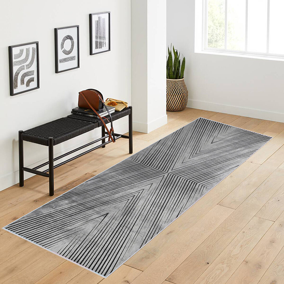 Eliana Home Dijital Baskı Yıkanabilir Kaymaz Taban Salon Halısı Ve Yolluk  LNA1763