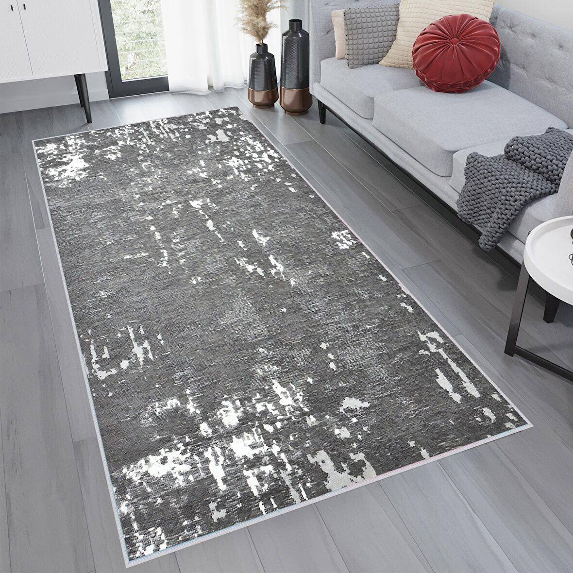 Dijital Baskı Yıkanabilir Kaymaz Taban Salon Halısı Ve Yolluk LNA1766