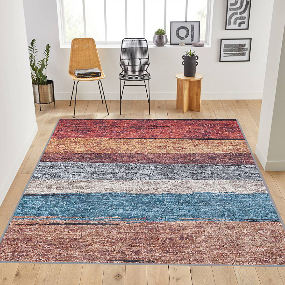 Dijital Baskı Yıkanabilir Kaymaz Taban Salon Halısı Ve Yolluk LNA1780