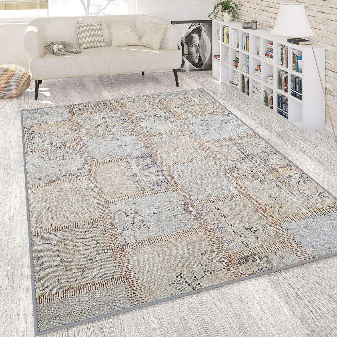 Dijital Baskı Yıkanabilir Kaymaz Taban Salon Halısı Ve Yolluk LNA1807