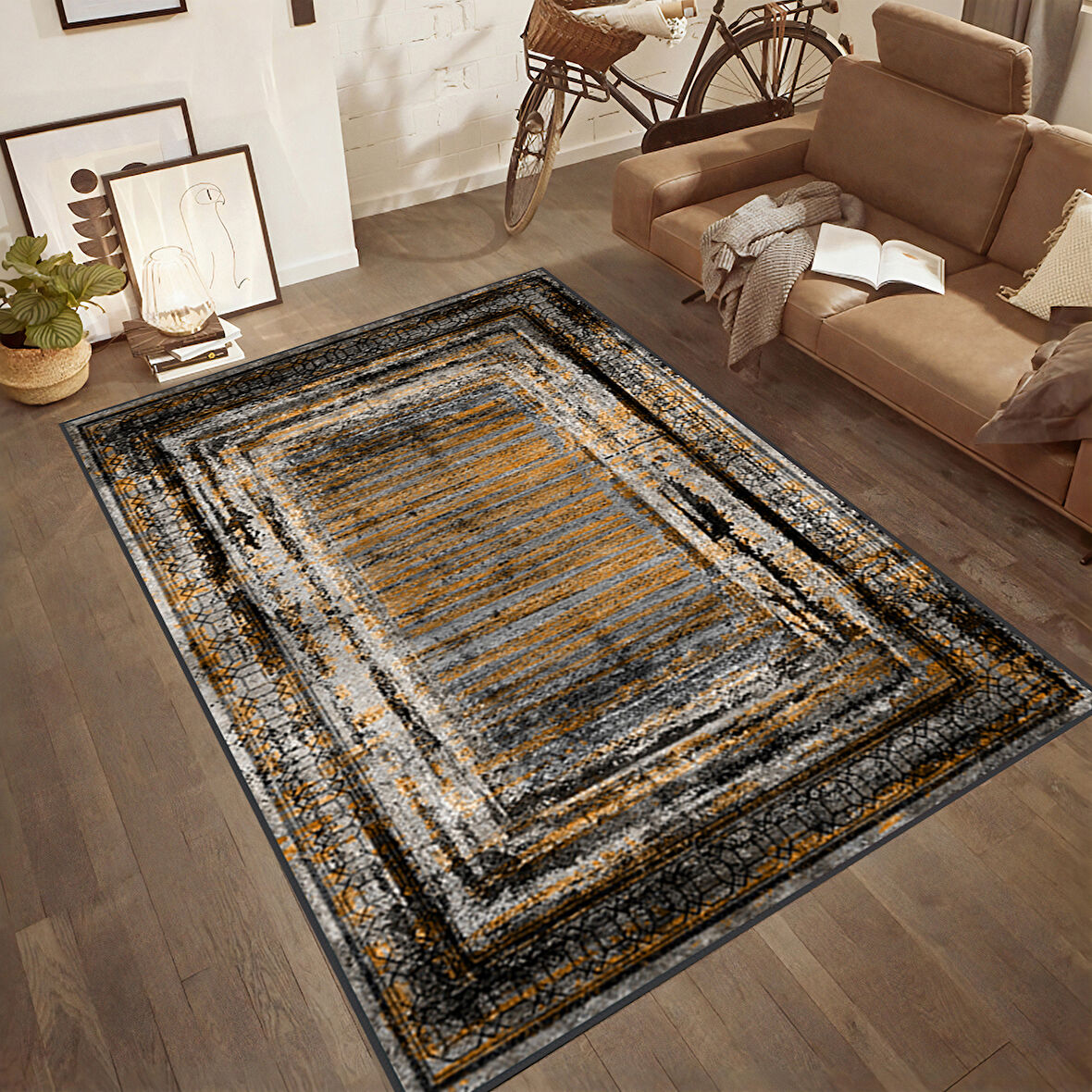 Dijital Baskı Yıkanabilir Kaymaz Taban Salon Halısı Ve Yolluk LNA1829-HT967