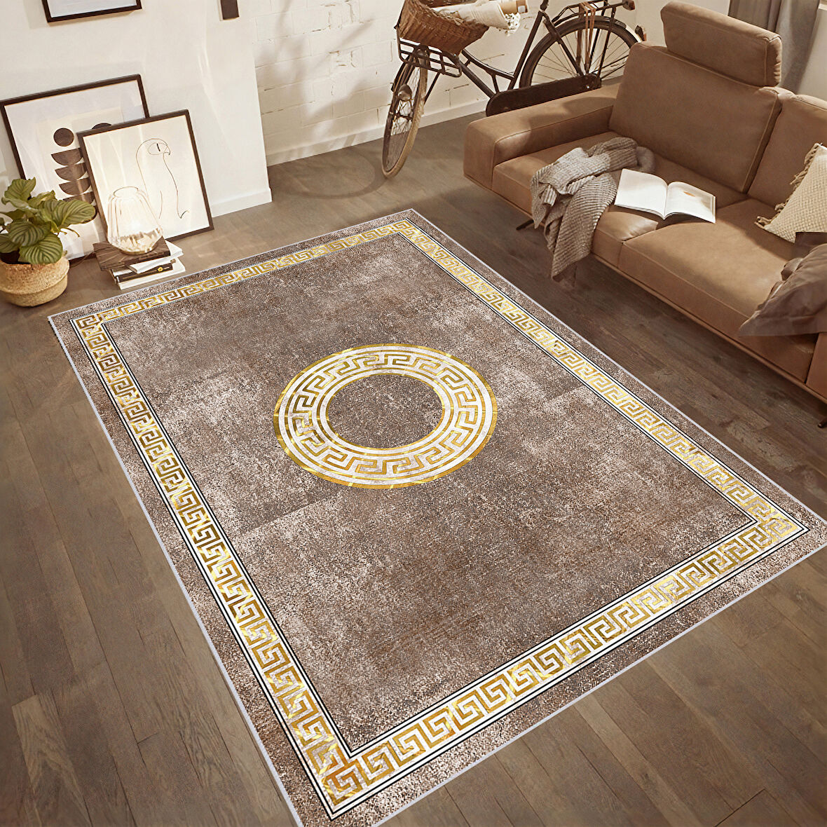 Dijital Baskı Yıkanabilir Kaymaz Taban Salon Halısı Ve Yolluk LNA1832-SD1190