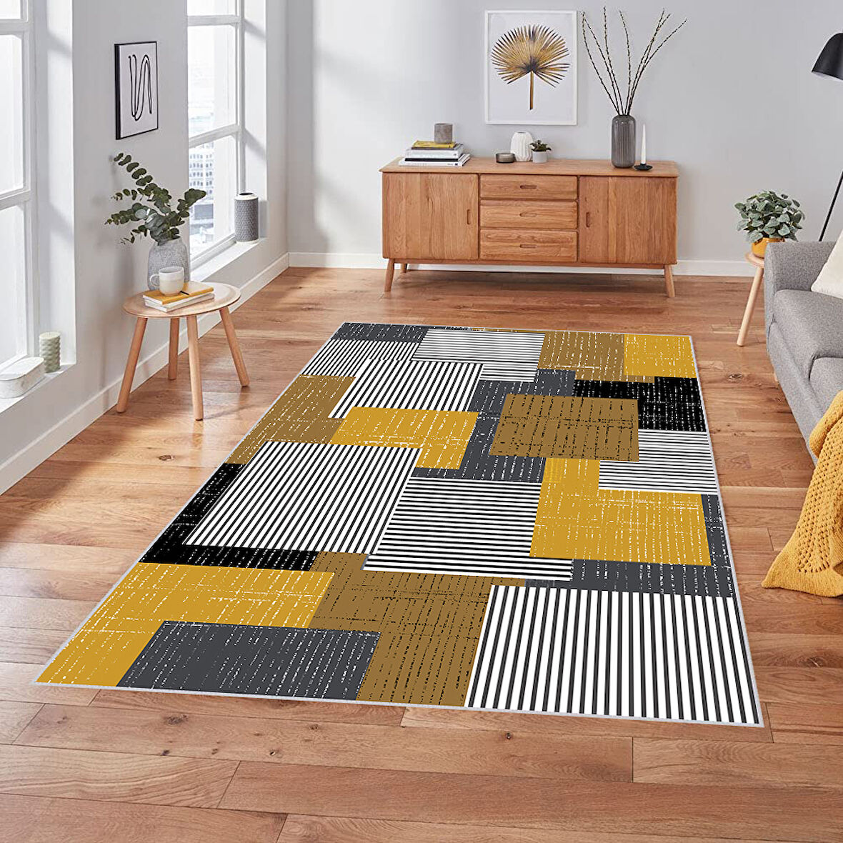 Dijital Baskı Yıkanabilir Kaymaz Taban Salon Halısı Ve Yolluk LNA1843-SM414