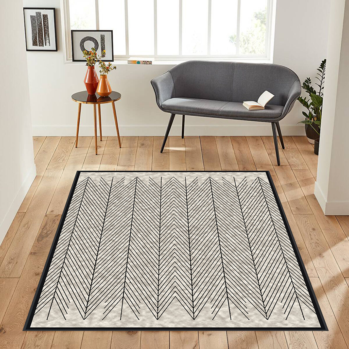 Dijital Baskı Yıkanabilir Kaymaz Taban Salon Halısı Ve Yolluk LNA1846-SM374