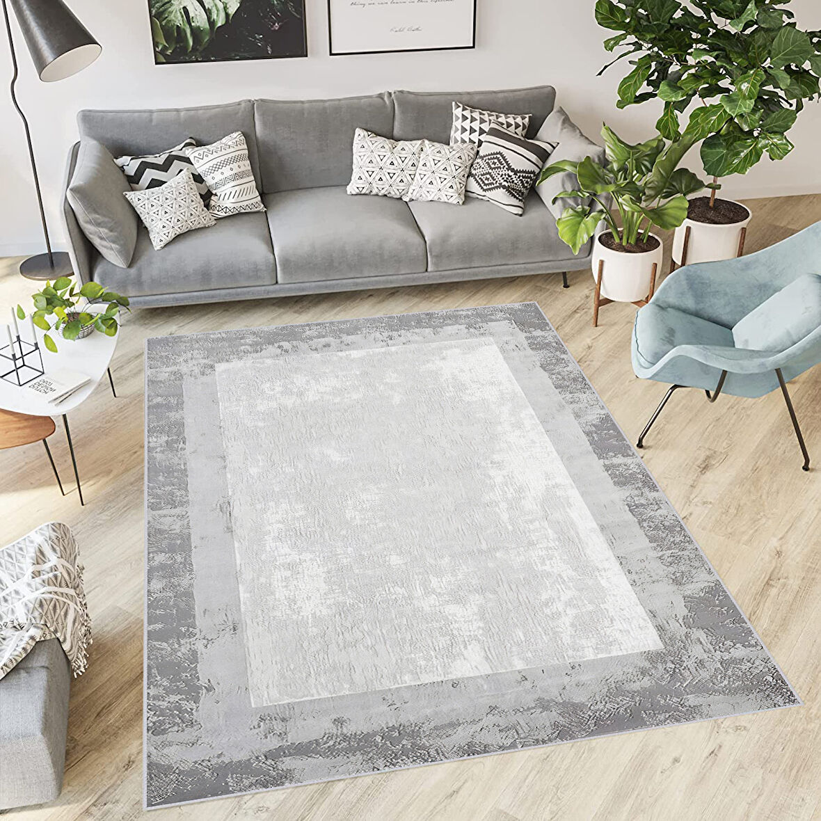 Eliana Home Dijital Baskı Yıkanabilir Kaymaz Taban Salon Halısı Ve Yolluk  LNA1854-sm310