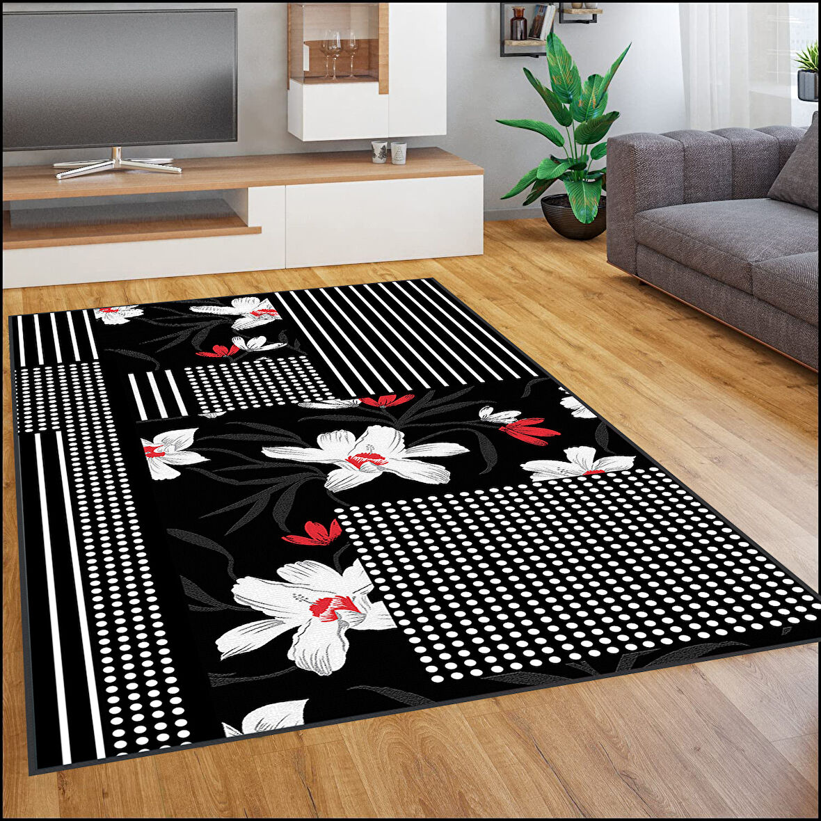 Dijital Baskı Yıkanabilir Kaymaz Taban Salon Halısı Ve Yolluk LNA1868-SM270