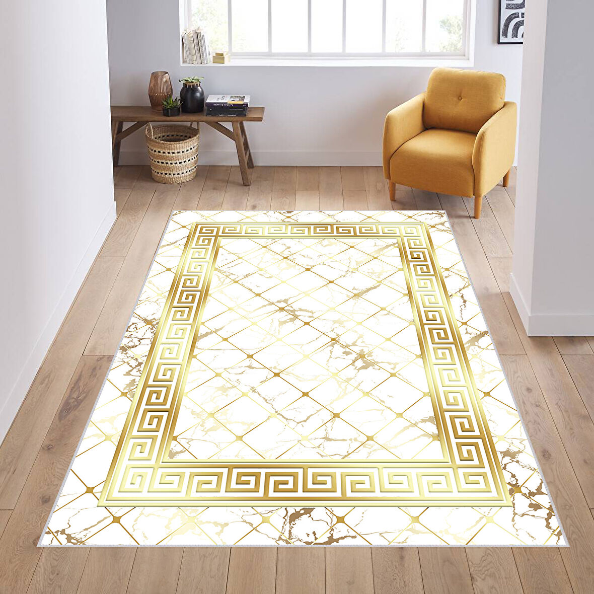 Dijital Baskı Yıkanabilir Kaymaz Taban Salon Halısı Ve Yolluk LNA1886-SM036