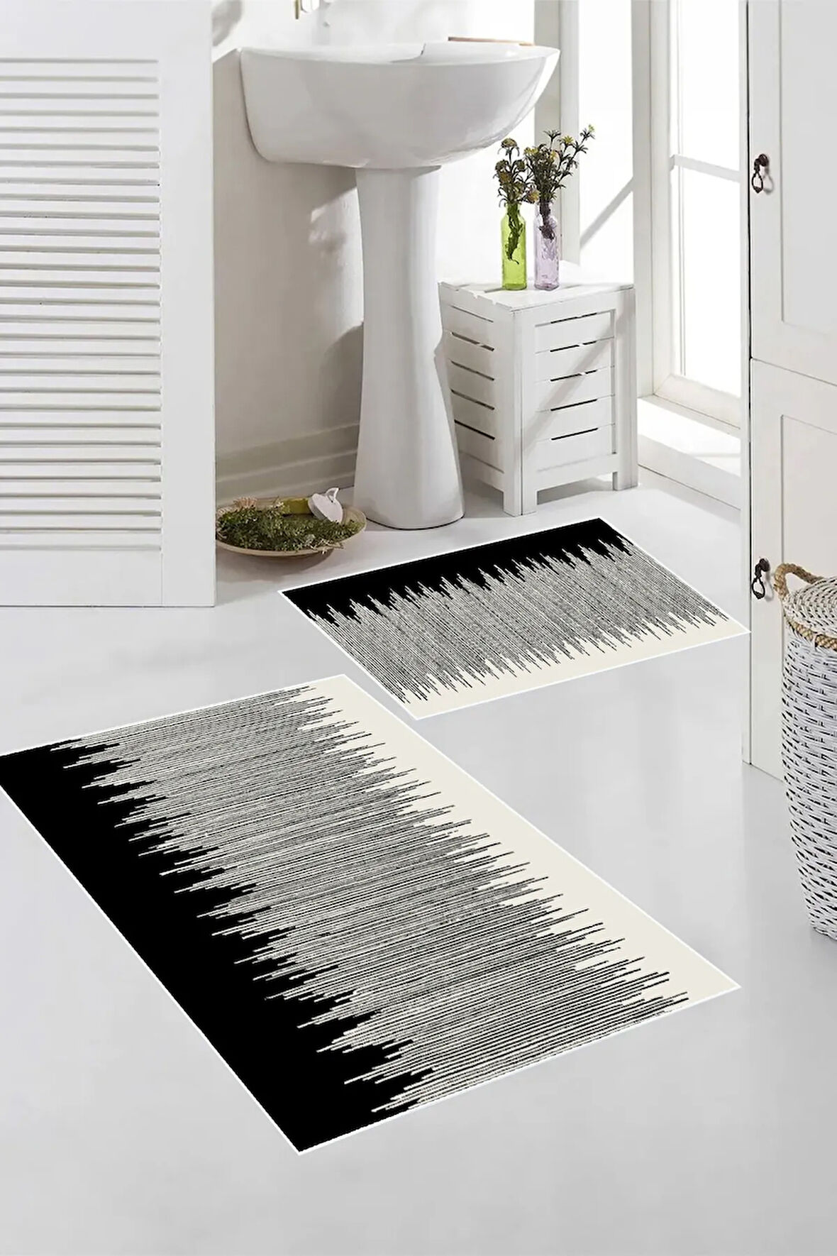 Eliana Home Dijital Baskı 2'li Banyo Paspas Takımı  LNA5-FNL421 100x60 ve 60x50 cm