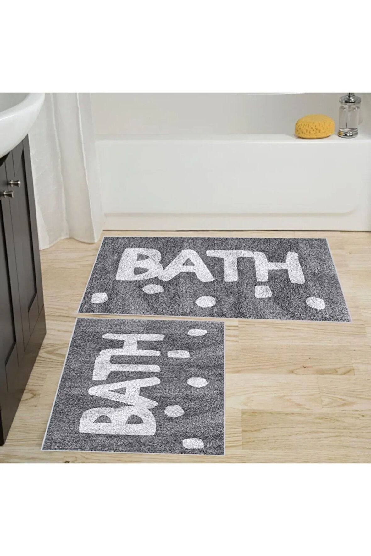 Eliana Home Dijital Baskı 2'li Banyo Paspas Takımı  LNA5230 100x60 ve 60x50 cm